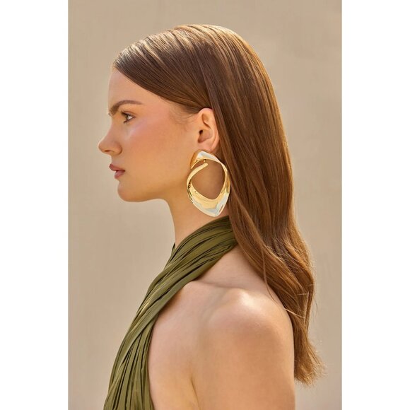 Cult Gaia Gold Earrings - Picture 8 of 10